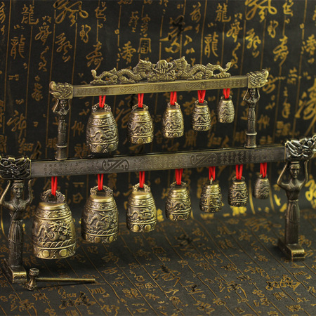 仿青铜器曾侯乙编钟复古金属工艺摆件旅游纪念工艺礼品